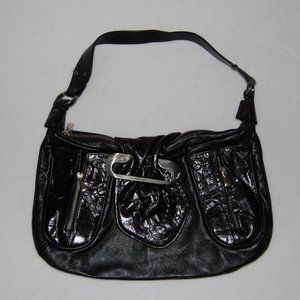 NWOT Ripani Genuine Leather Hobo Shoulder Bag, Black